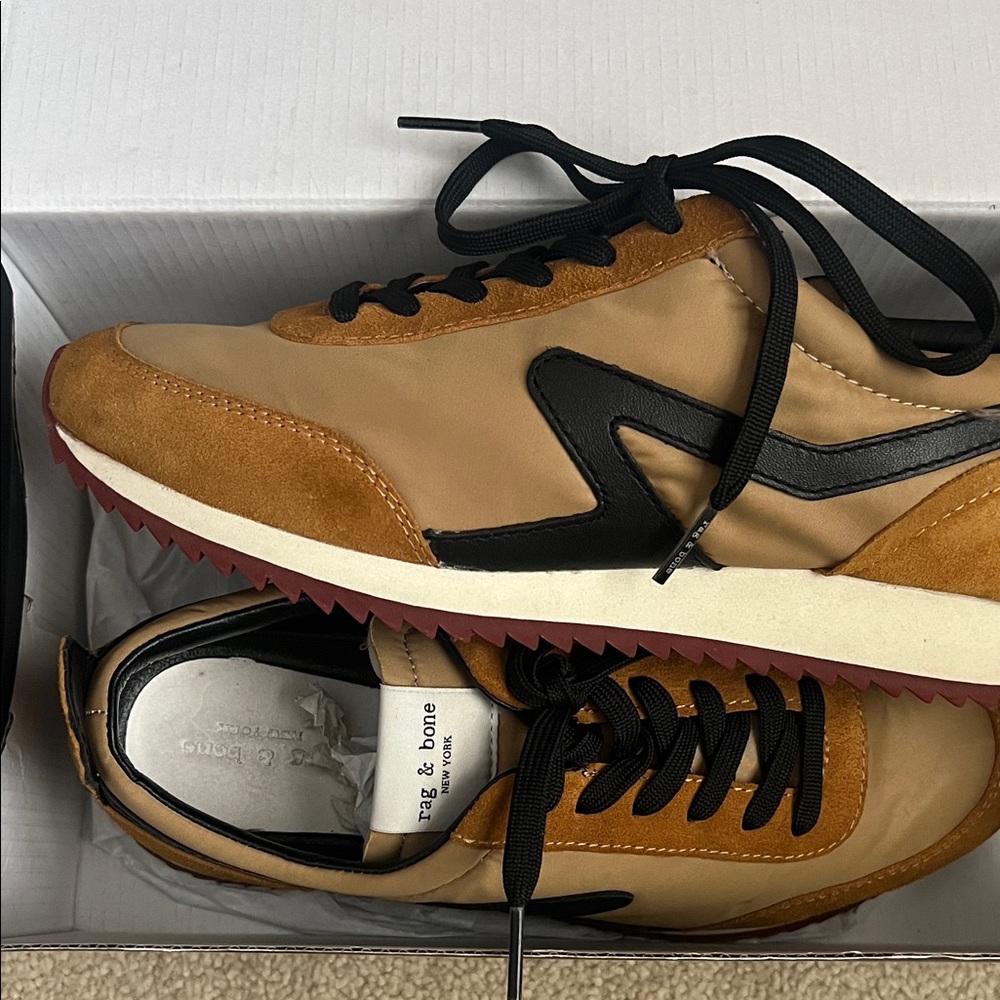 Rag & Bone Camel and Black Women's Sneakers